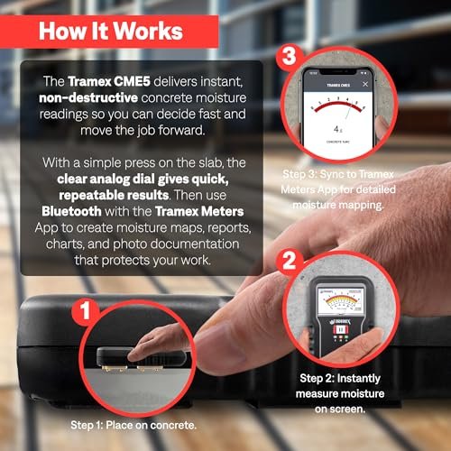 Tramex Concrete Moisture Encounter CME5 Meter Review