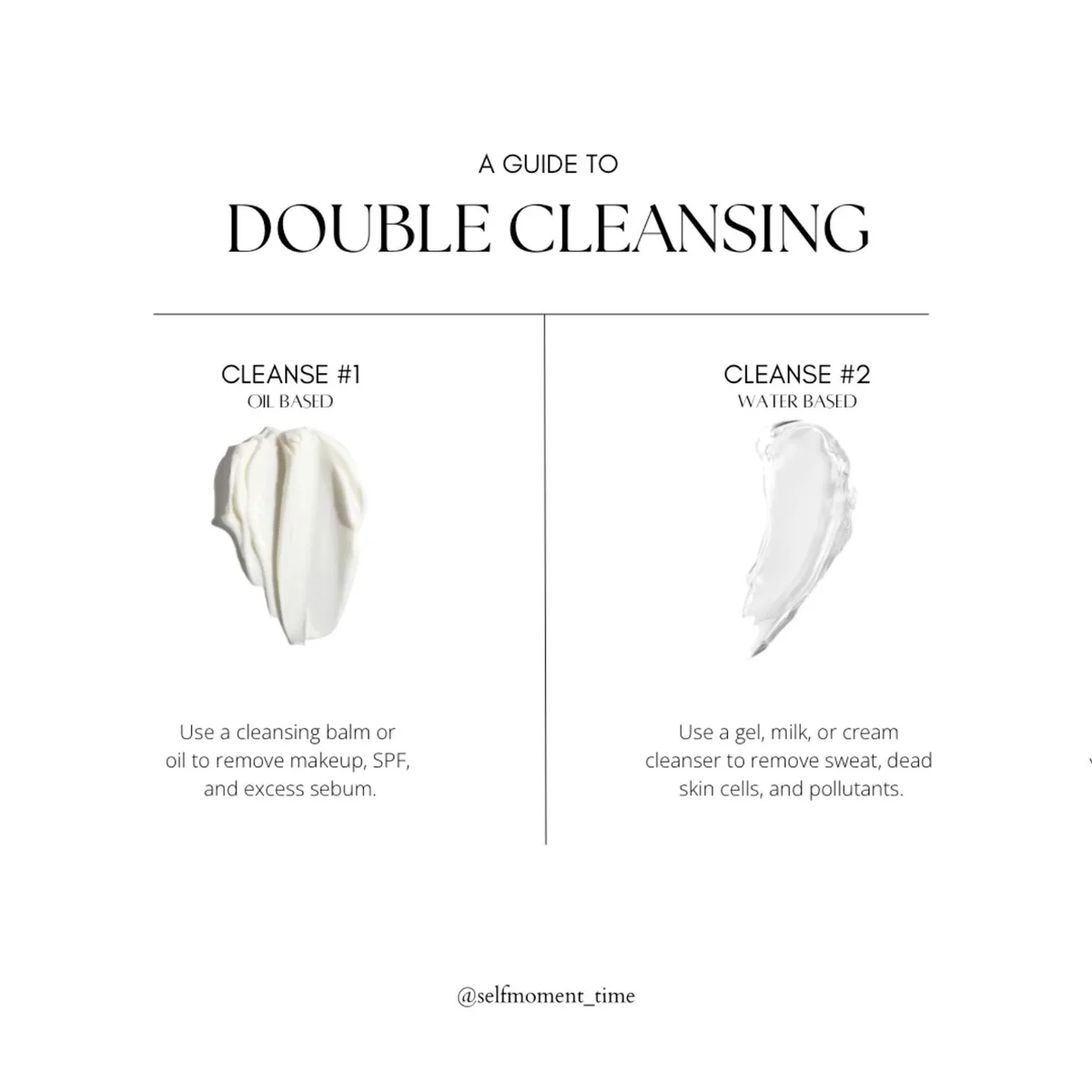 Double cleansing method