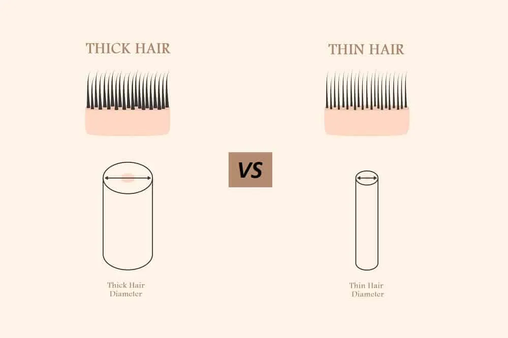 fine vs. thick hair needs