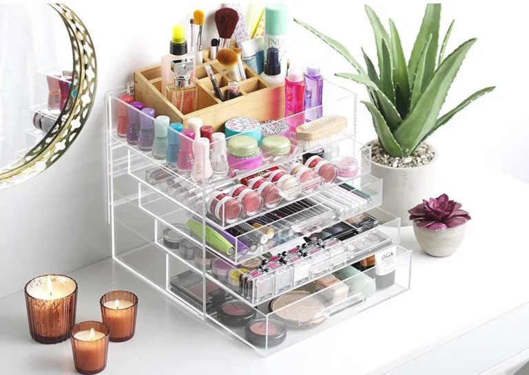 How can I organize my beauty products?