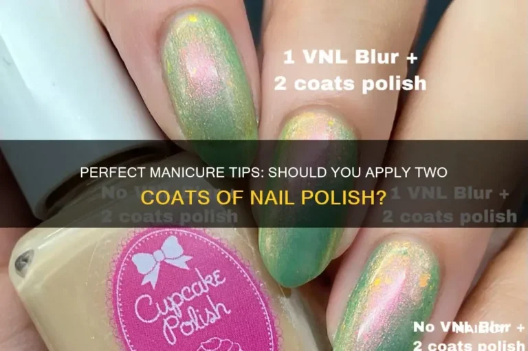 How many coats of nail polish should I use?