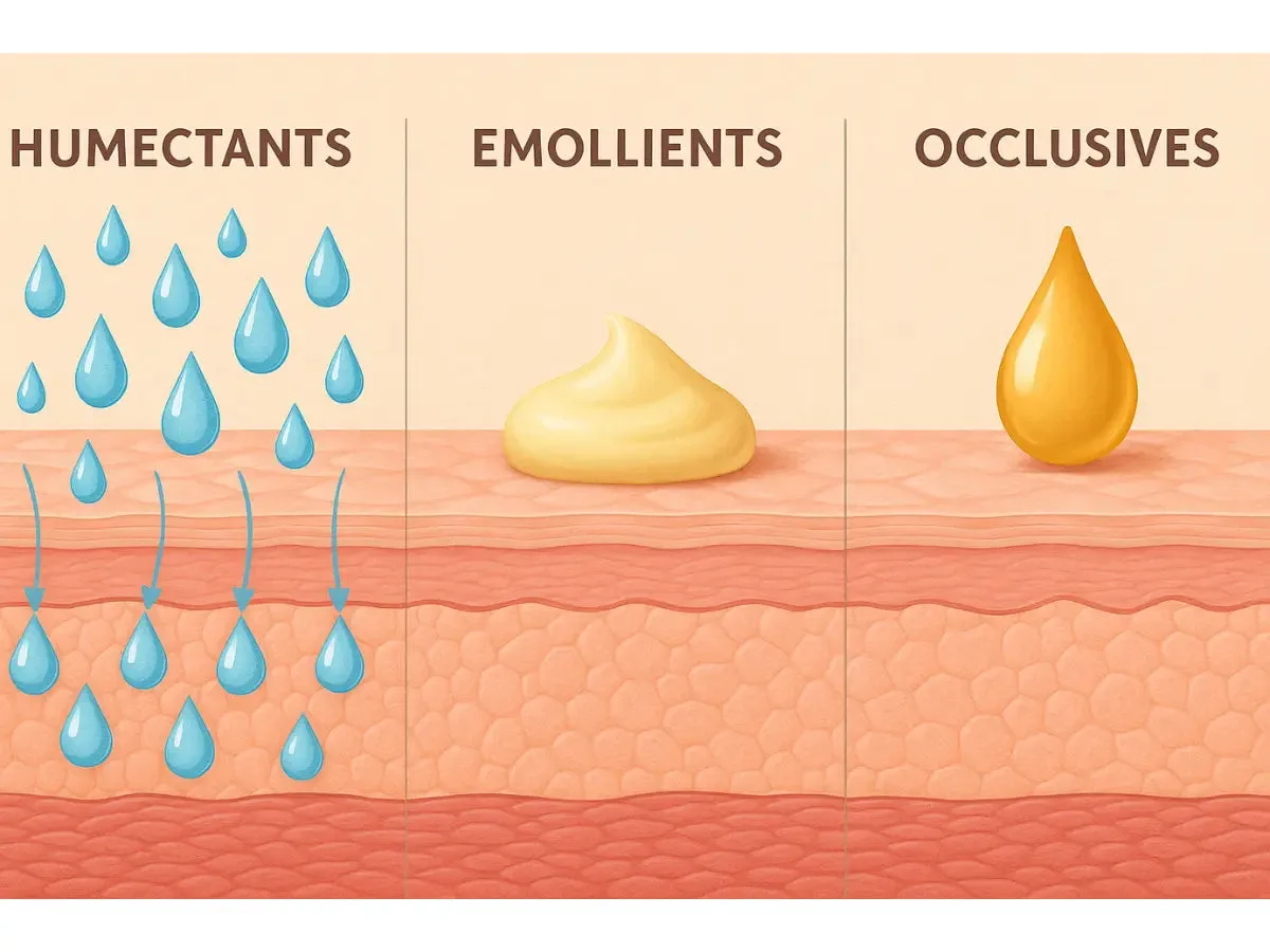 Humectants, Emollients, and Occlusives: The Hydration Trio
