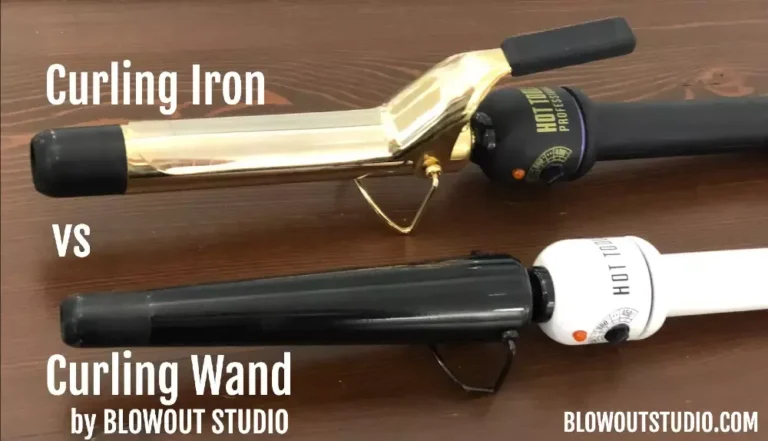 What is the difference between a curling iron and curling wand?