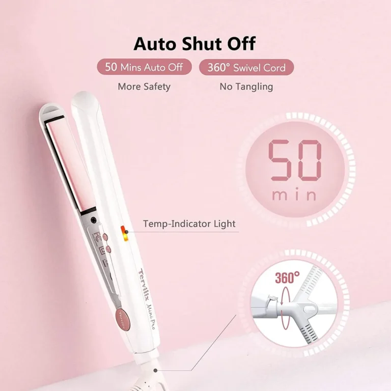 What temperature should I use on a hair straightener?
