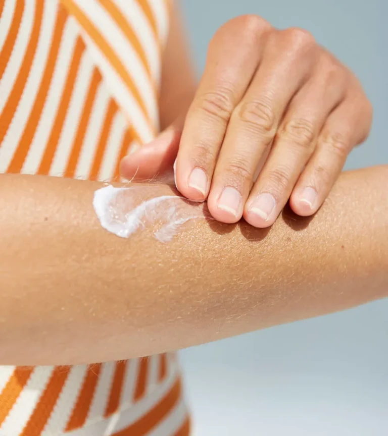 Why does sunscreen leave a white cast?
